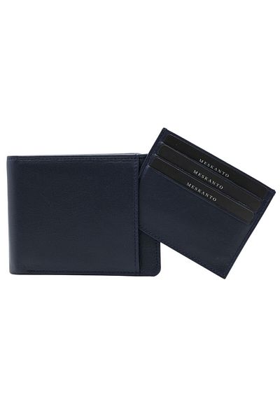Meskanto Oscar Genuine Leather Men's Wallet with Hidden Card Holder Compartment