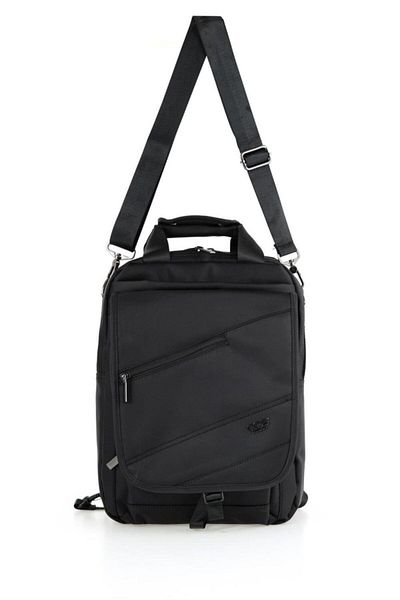 ÇÇS 51426 Backpack and Handbag with Water Resistant Shoulder Strap - Black