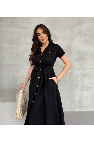 MitraMina Φόρεμα μπάνιου με διπλή τσέπη και ζώνη