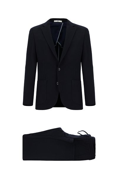Kiğılı Regular Fit Striped Elastic Waist Drawstring Suit