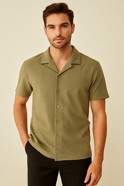 LACİVERTMEN Πουκάμισο 2640 Ottoman Comfort Fit Relaxed Cut με γιακά