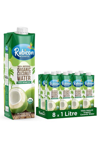 Rubicon Organic Coconut Water (1L) Pack Of 8