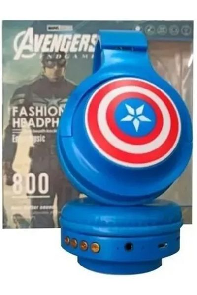 AVENGERS Captain America Wireless Bluetooth Headset - Blue