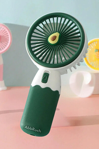 Abbruch By Sabron Stantsız Şarjlı Mini El Fanı Soğutucu Pervane Taşınabilir Şarj Edilebilir