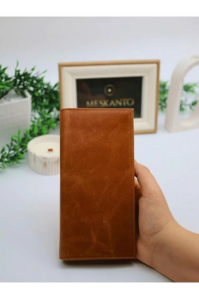 Meskanto Maya Genuine Leather Kangaroo Women's Wallet with Phone Compartment