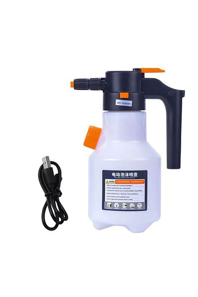 NarzrIe White Electric Car Foam Sprayer Pressurized Soap Sprayer High Pressure Fine Foam Automatic Foam Wash