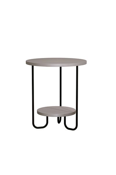 Mourah Home Corro Modern Side End Table Mocha Grey Multipurpose