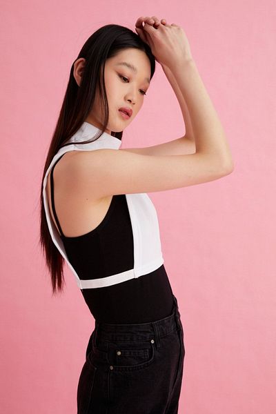 mirach Stand Collar Sleeveless Half Crop Neck Collar |   Soft Texture, Anti-Sweat Fresh Fabric Hijab Underwear