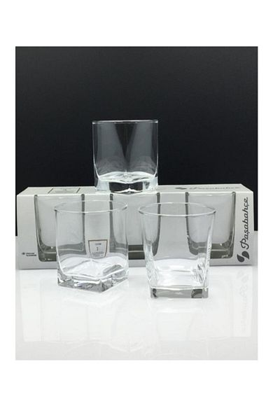 Paşabahçe 41290 Carre Whiskey Glass 3 Piece