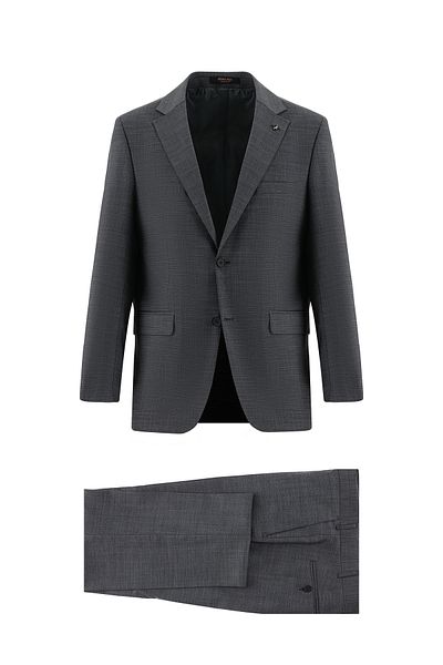 Abdullah Kiğılı Classic Patterned Wool Suit