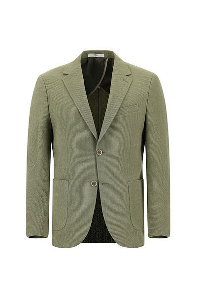 Kiğılı Striped Slim Fit Suit - Elastic Waist