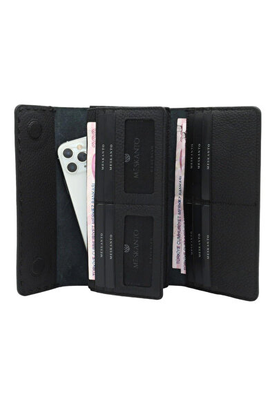 Meskanto Clarice Genuine Leather Women's Wallet with Phone Compartment