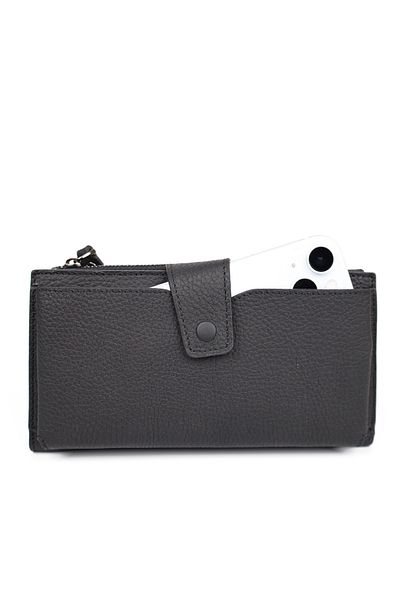Meskanto Olivia Genuine Leather Long Women's Wallet with Phone Compartment