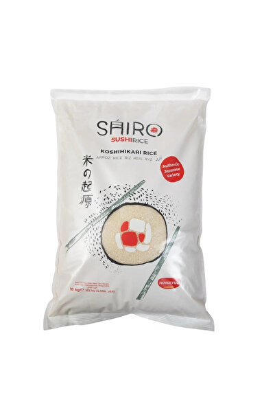 YABANEEZ أرز السوشي (كوشيهيكاري) (10 كجم) "شيرو" (عبوة)