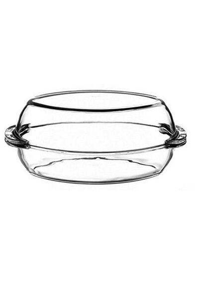 Paşabahçe 59022 Oval Pyrex Oven Dish with Lid 2250 Cc 35X19,5 cm