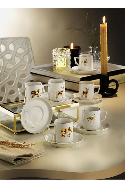 OLİKA Mira 12 Piece Winter Cup Set - Animals
