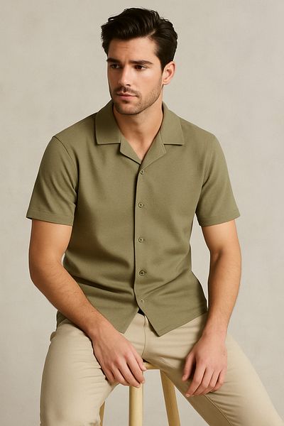 LACİVERTMEN Πουκάμισο 2640 Ottoman Comfort Fit Relaxed Cut με γιακά