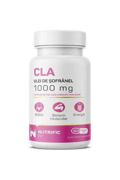 NUTRIFIC Cla 1000mg, Safflower Oil, Weight Loss, Energy, 90 Softgels,