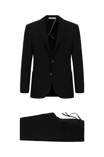 Kiğılı Slim Fit Slim Fit Striped Elastic Waist Drawstring Suit