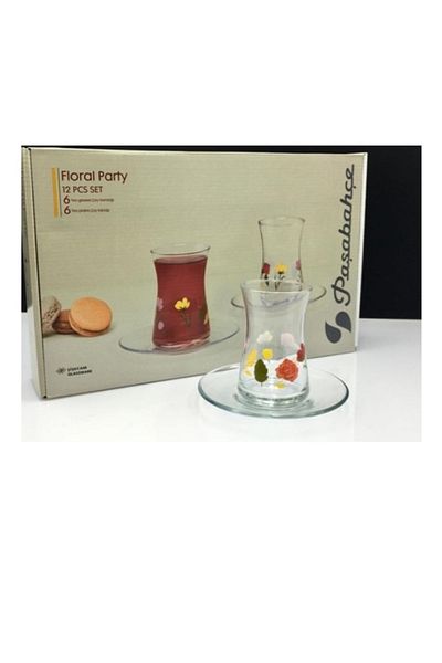 Paşabahçe 95483 طقم شاي زهور 6 قطع