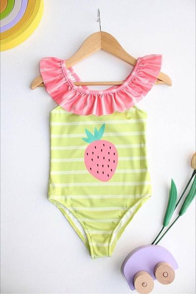Yalçınoğlu Kids Cute Girls' Swimsuit Set I Quick-Drying Fabric I Comfortable and Flexible Structure