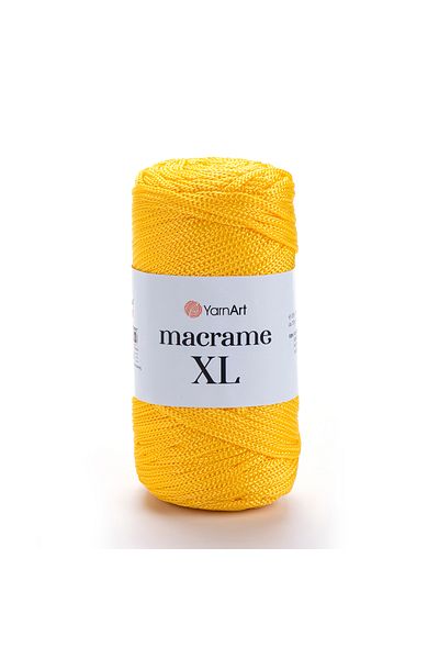 Yarnart Macrame Xl - Μακραμέ Χέρι Πλεκτό Νήμα Σκούρο Κίτρινο-142