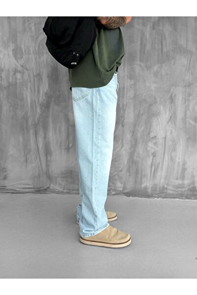 ablukaonline Light Blue Men's Baggy Fit Jeans