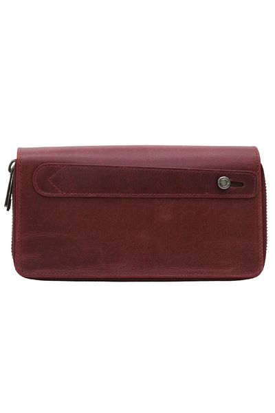 Meskanto Ultra Genuine Leather Double Zipper Wallet