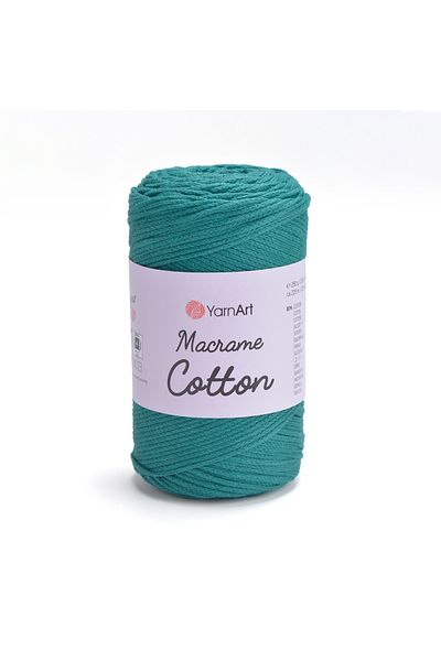 Yarnart Macrame Cotton - Μακραμέ Χειροποίητο Νήμα Πλεκτομηχανής Petrol Green-783