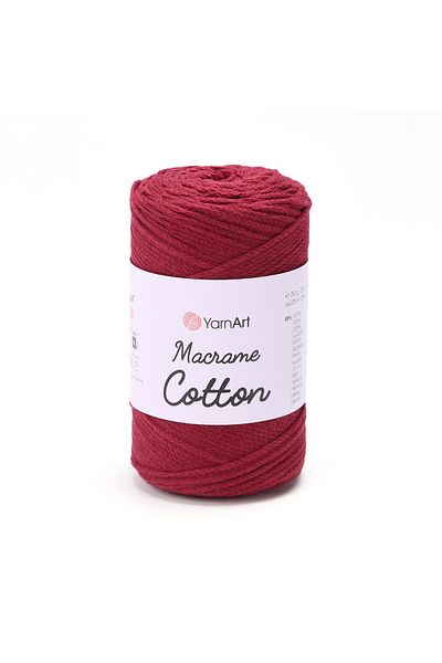 Yarnart Macrame Cotton - Μακραμέ Χειροποίητο Νήμα Πλεξίματος Claret Red-781