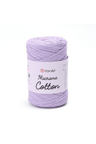 Yarnart Macrame Cotton - Μακραμέ Χειροποίητο Νήμα Πλεξίματος Lilac-765