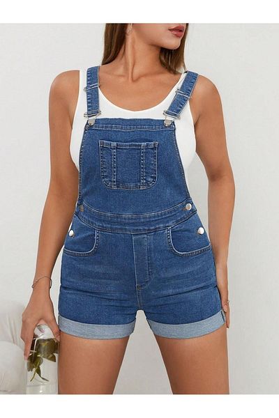 Polo State Salopetă de damă din denim Jeans Salopet Blue