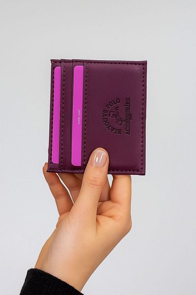 Blatoune Polo Unisex Faux Leather Slim Model Paper Money Compartment Credit Card and Business Card Holder Card Holder