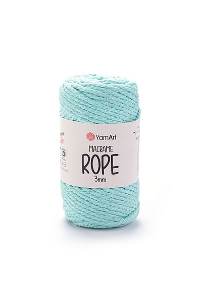 Yarnart Σχοινί Macrame 3 mm - Σχοινί Πλεκτομηχανής Μακραμέ Ανοιχτό Μπλε-775