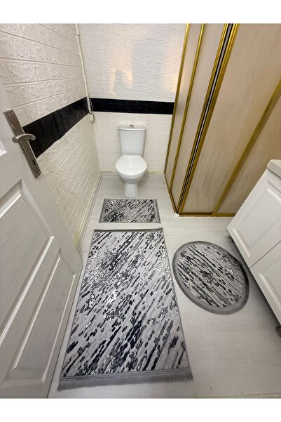 NESLİŞAH HALI BANYO KLOZET TAKIMI 70 X 100 KAYMAZ TABAN