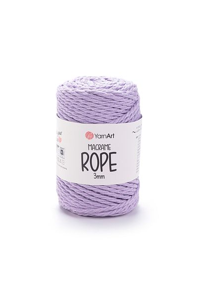 Yarnart Σχοινί Macrame 3 Mm - Σχοινί Πλεκτομηχανής Μακραμέ Λιλά-765