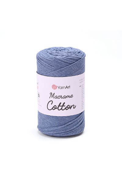 Yarnart Macrame Cotton - Μακραμέ Χειροποίητο Νήμα Πλεκτομηχανής Τζιν Μπλε-761