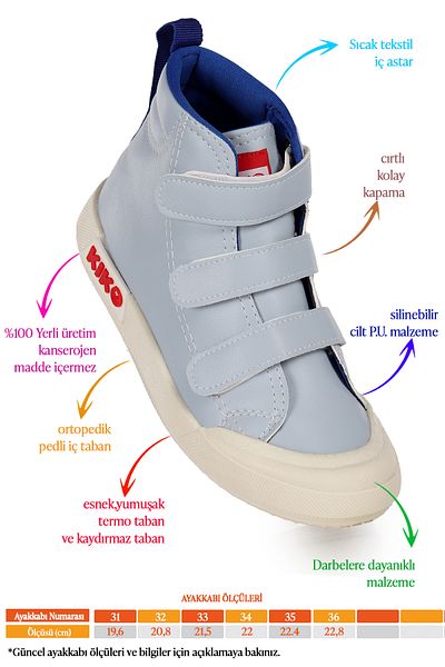 Kiko Kids Garf Daily Velcro Boys Boat Παπούτσια