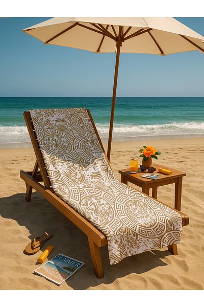 AİRYCOT Beach Towel Tiger Gold Ph004