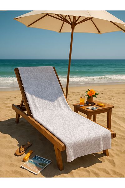AİRYCOT Beach Towel Tiger Gray Ph008