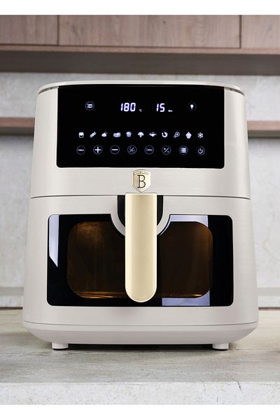 Berlinger Haus Friteuză inteligentă cu aer cald, cu ecran LCD, programe automate, 8 l, colecția Sahara