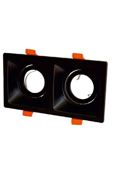 Cata Puma Siyah Kare Spot 2Li Sıva Altı GU-10 Duylu (Ampulsüz)