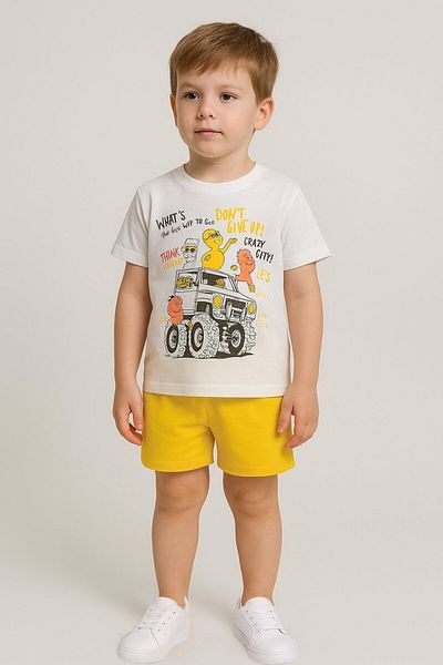 Dmb Printed T-Shirt and Shorts Set for Boys
