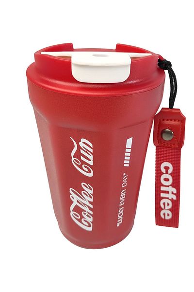 Weather Forecast 304 L Red Coffee Cup 420 ml Coffee Hand Thermos Mug cin487kr