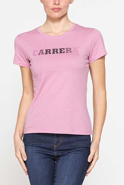 Carrera Jeans TRICOU DIN BUMBAC CU GÂT ROTUND ȘI IMPRIMEU CARRERA