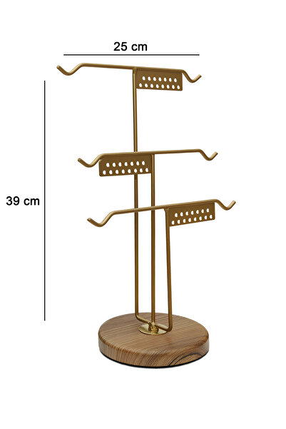 HOMİNG Homing Takı Düzenleyici Yüzük Kolye Küpe Bilezik Saat Standı Organizeri Metal