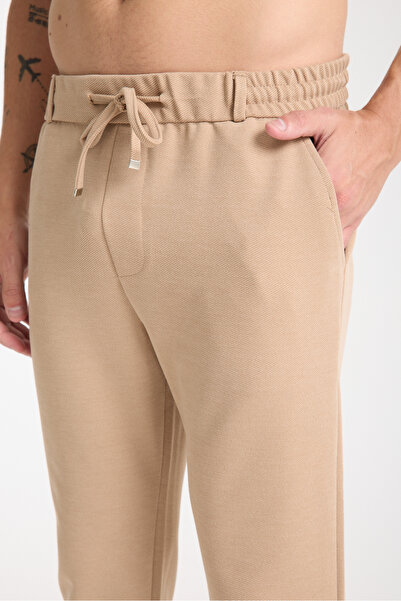 KAPHONE Erkek Pantolon Bel Lastikli Likralı Paça Katlamalı Jogger Stil