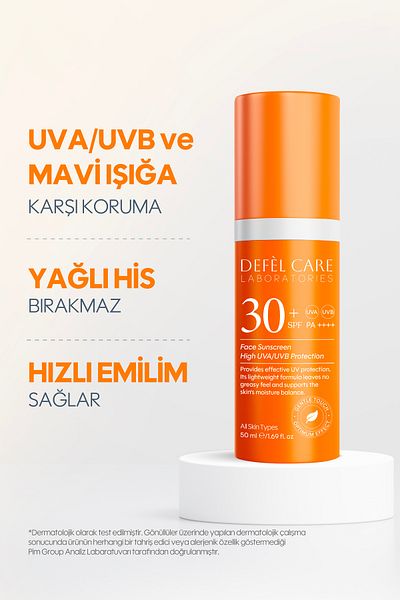 Defel Care Moisturizing Supported Spf30 Facial Sunscreen