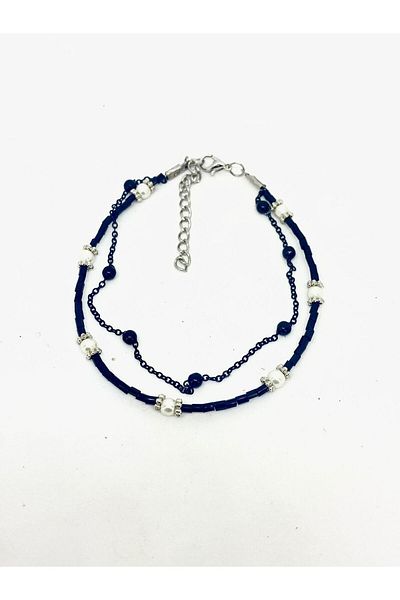etniko Special Design Handmade Multiple Women's Anklet