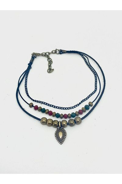 etniko Special Design Handmade Multiple Women's Anklet